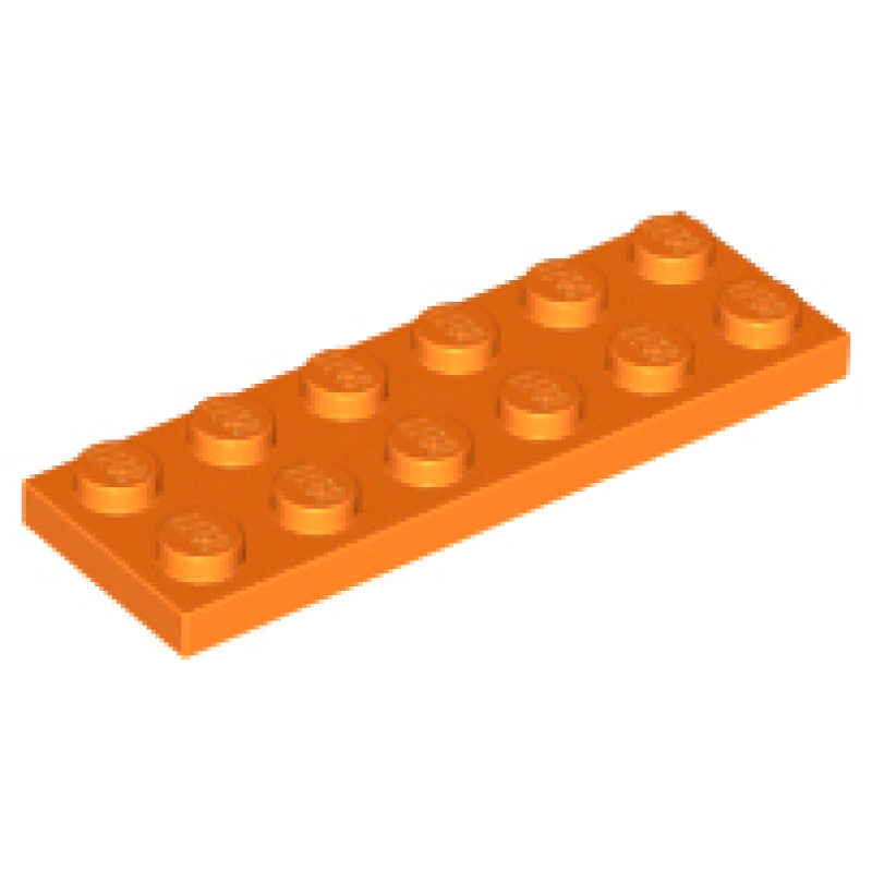 Plaat 2x6 Orange